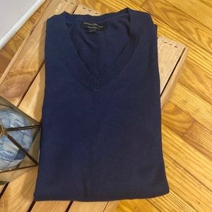 Banana Republic Premium Luxe Yarn Cashmere Blend Men’s Large V Neck Sweater